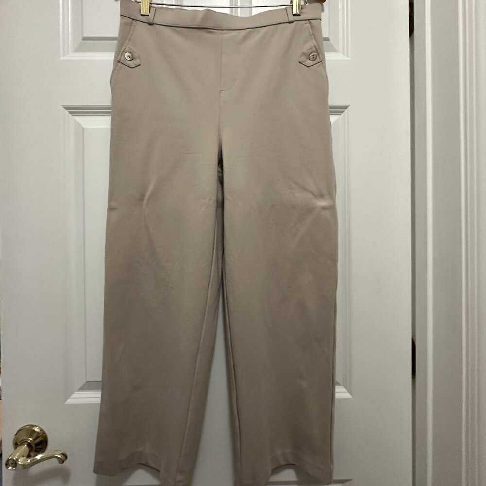 Jones New York Beige Stretch Trousers – Size L, Excellent Condition